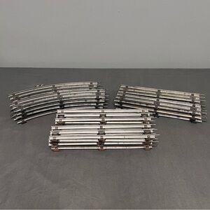 VTG Lot Of 22 Pcs. Model Railroad Metal 3 Rail O Gauge Train Track